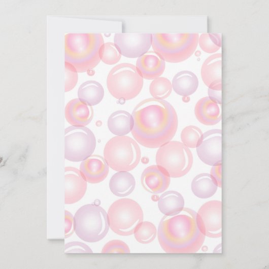 バブル誕生日 招待状 (裏面)