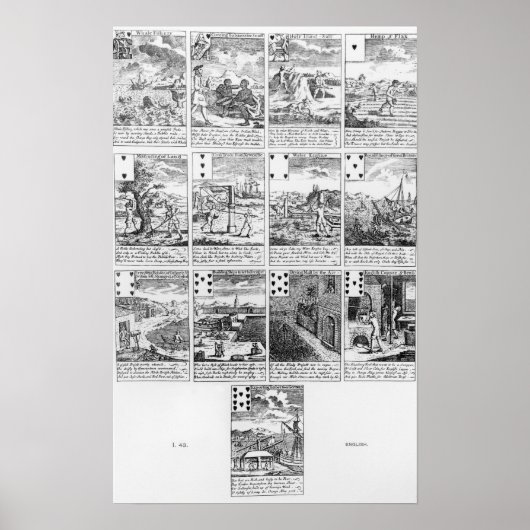 バブル遊ベンチャーを風刺するカード ポスター (正面)