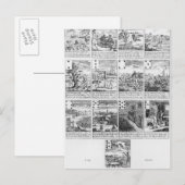 バブル遊ベンチャーを風刺するカード ポストカード (正面/裏面)