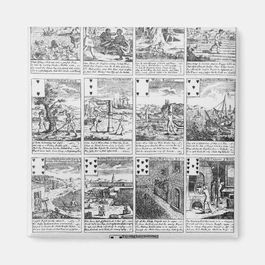 バブル遊ベンチャーを風刺するカード マグネット (正面)