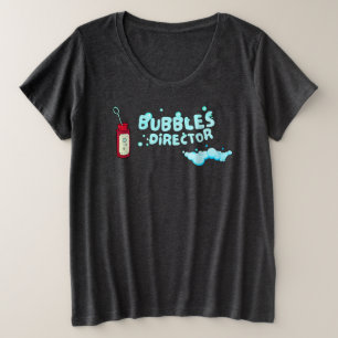 バブル/かわいい/おもしろいかわいい プラスサイズTシャツ