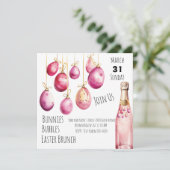 バブル、ウサギ、そしてイースターブランチ 招待状 (スタンド正面)