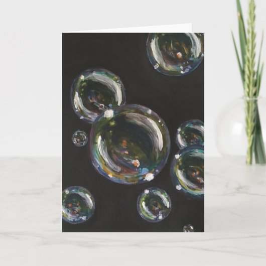 バブル – オリジナル絵画ズ – グリーティングカード (正面)