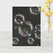 バブル – オリジナル絵画ズ – グリーティングカード (黄色い花)