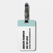 バブル:ガールパワー ラゲッジタグ (裏面縦)