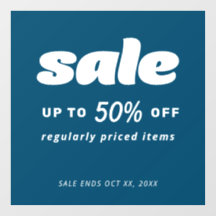 バブル クラシック レトロ リテール ブルー セール サイン