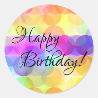 バブル – ハッピーバースデーシール ラウンドシール