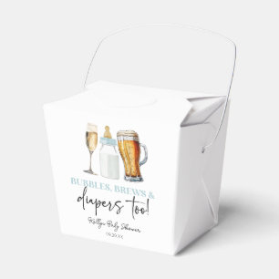 バブル+ビール+おむつも！ベビーシャワー フェイバーボックス