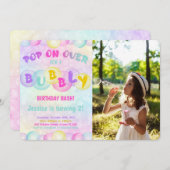 バブル フォト 招待状 (正面/裏面)