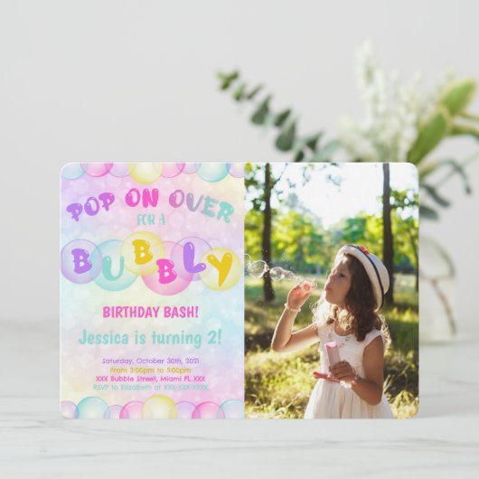 バブル フォト 招待状 (スタンド正面)