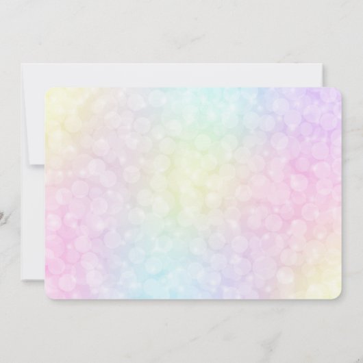 バブル フォト 招待状 (裏面)