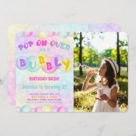 バブル フォト 招待状