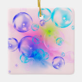 バブル - フラクタルアートのカラフルな抽象イメージ - セラミックオーナメント (正面)