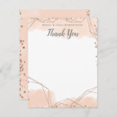 バブル&ブルーズバラ金ゴールドグリッターありがとう サンキューカード (正面/裏面)