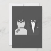 バブル&ブローズカップルズウェディングシャワー招待状 招待状 (裏面)