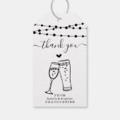 バブル&ブ結婚ルーズありがとう – 素朴 Kraft ギフトタグ (裏面)