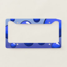 「バブル」ライセンスプレートフレーム