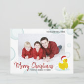 バブル·ラバー·ダックの写真から聖降誕祭お目出度う シーズンカード (スタンド正面)