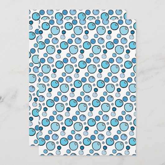 バブル 招待状 (正面/裏面)