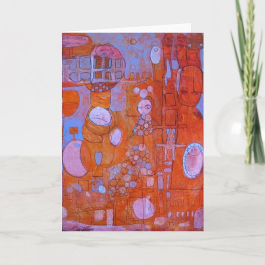 バブルN'Ovaグリーティングカード カード (正面)