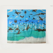 バブレス太平洋ウォールタペストリー タペストリー (正面(横))