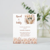 バブーブリーブランチのベージュブライダルシャワーの招待 (スタンド正面)
