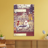 バブール天皇及びその建築計画 キャンバスプリント (インサイチュ (リビング))