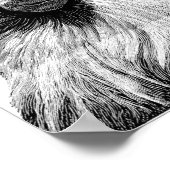 バブーンモンキージャングルサファリイラストレーション ポスター (角)