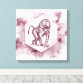 バブーン キャンバスプリント (インサイチュ (ウッドフロア))