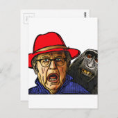 バブーン・モンキーはイギリスの老人を恐れる ポストカード (正面/裏面)