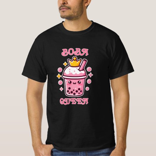バブ予測できなルティー好き向けBoba Tea Tシャツ (正面)