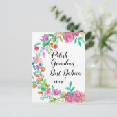 バブ最高のア・エバーポリッシュおばあちゃんのギフトハガキ ポストカード (スタンド正面)