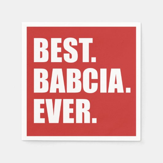 バブ最高のア・エバー・ポーランド祖母 スタンダードカクテルナプキン (正面)