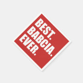 バブ最高のア・エバー・ポーランド祖母 スタンダードカクテルナプキン (角)