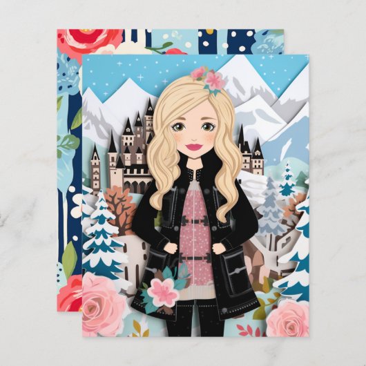 バブ王室のリアの夢のための紙人形のドレス (正面/裏面)