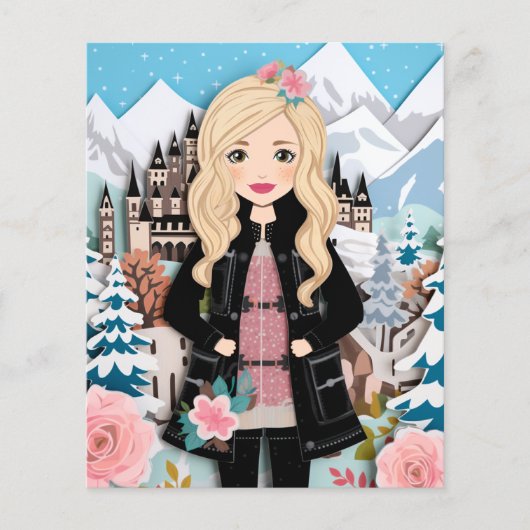 バブ王室のリアの夢のための紙人形のドレス (正面)