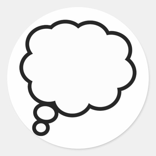 バブ考えル ラウンドシール (正面)