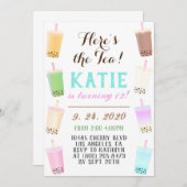 バブ茶の誕生日 招待状 (正面/裏面)