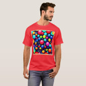 バブ鮮やかルポップ・アートのアート Tシャツ (正面フル)