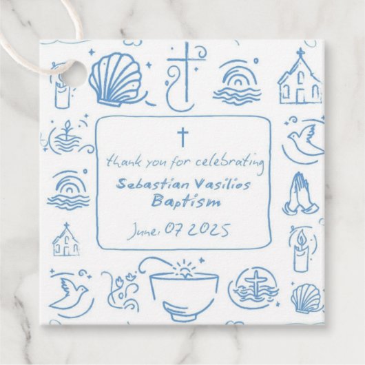 バプスティムベビーボーラベル フェイバータグ (正面)