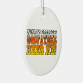 バプテおもしろいィス誕生日世界一の女神 セラミックオーナメント (右)