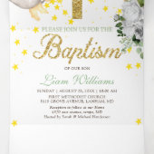 バプティスアンジェル男女兼用ストリフォールド招待状 三つ折り招待状 (内部中)