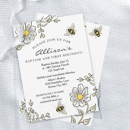 バプティスアンドファースト誕生日サニービー 招待状