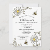 バプティスアンドファースト誕生日サニービー 招待状 (正面)