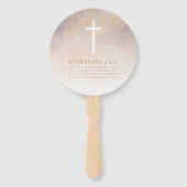 バプティスウォーターカラーパステルパープルニュートラルハンドファン ハンドファン (裏面)