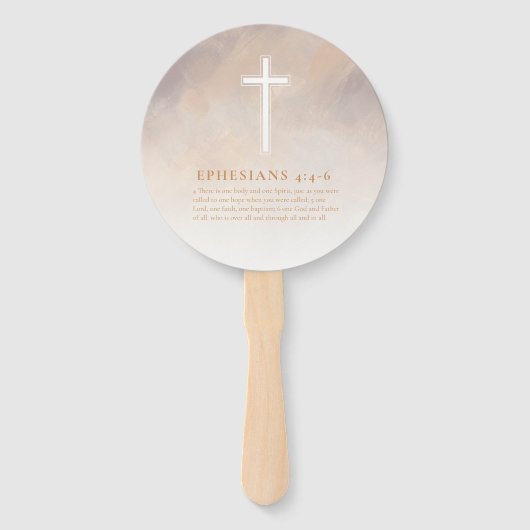 バプティスウォーターカラーパステルパープルニュートラルハンドファン ハンドファン (裏面)