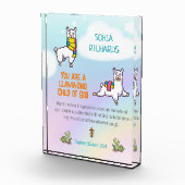 バプティスガールかわいいラマテーマ フォトブロック (右)