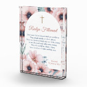 バプティスガールビッグピンクのまわりにの縁ど花 フォトブロック (右)