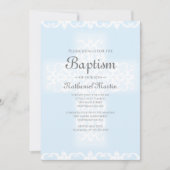 バプティスクリスチャンクロスブルーダマスクボーイ 招待状 (正面)