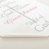 バプティスクロガールピンクガラトルミディアム シェルパブランケット (3/4)